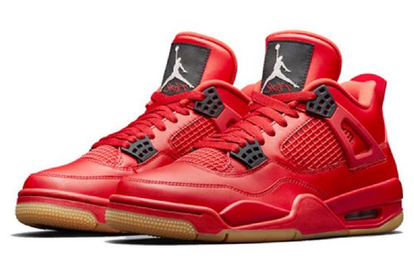 Nike Air Jordan 4 Retro Joggesko Dame Rød