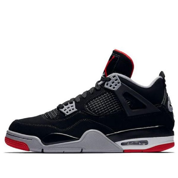 Nike Air Jordan 4 Retro Og Basketball Shoes Herre Svarte Rød