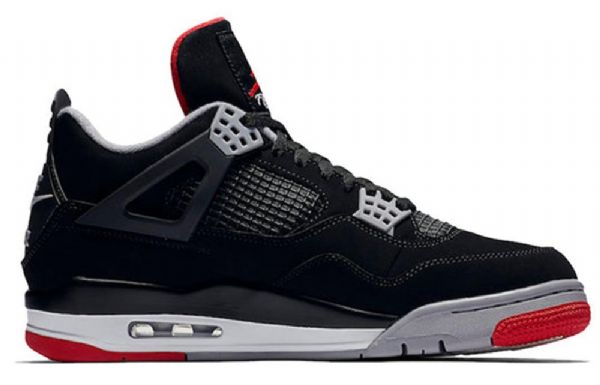 Nike Air Jordan 4 Retro Og Basketball Shoes Herre Svarte Rød