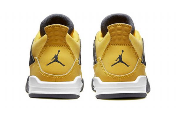 Nike Air Jordan 4 Retro Ps Basketball Shoes Herre Gul