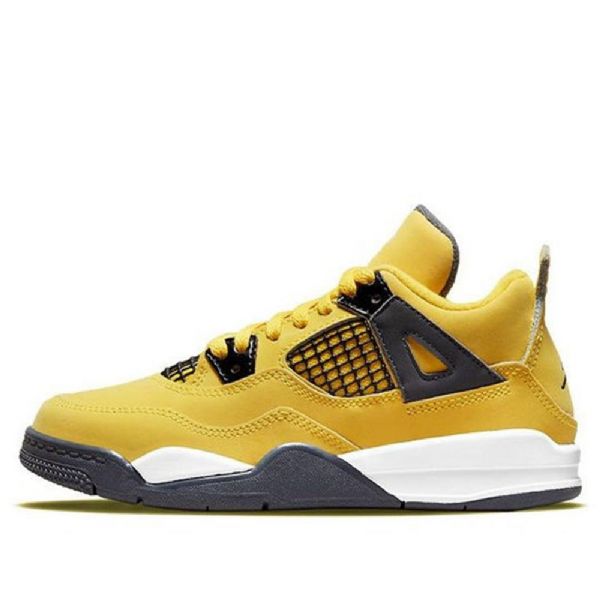 Nike Air Jordan 4 Retro Ps Basketball Shoes Herre Gul