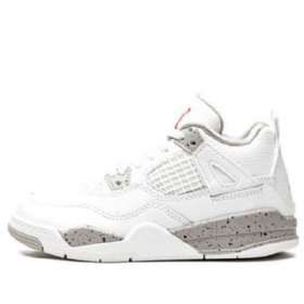 Nike Air Jordan 4 Retro Ps Basketball Shoes Herre Hvite