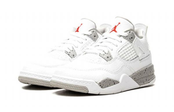 Nike Air Jordan 4 Retro Ps Basketball Shoes Herre Hvite