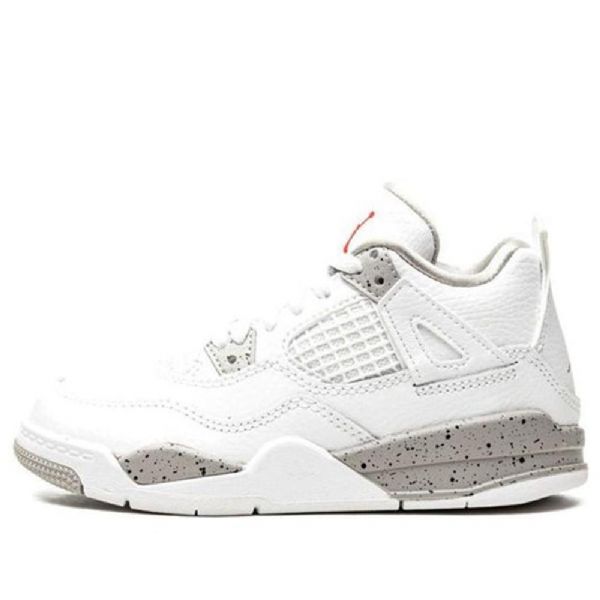 Nike Air Jordan 4 Retro Ps Basketball Shoes Herre Hvite