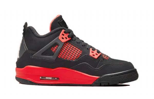 Nike Air Jordan 4 Retro Ps Basketball Shoes Herre Rød