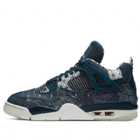 Nike Air Jordan 4 Retro Se Basketball Shoes Herre Marineblå