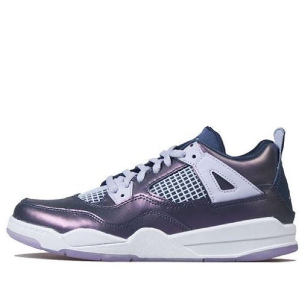 Nike Air Jordan 4 Retro Se Ps Basketball Shoes Barn Blå
