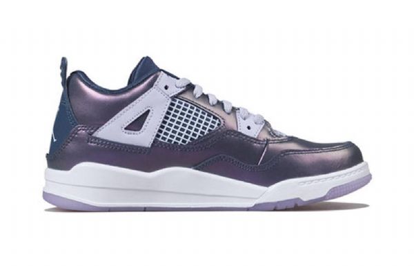 Nike Air Jordan 4 Retro Se Ps Basketball Shoes Barn Blå