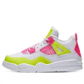 Nike Air Jordan 4 Retro Se Ps Basketball Shoes Herre Hvite Sitron