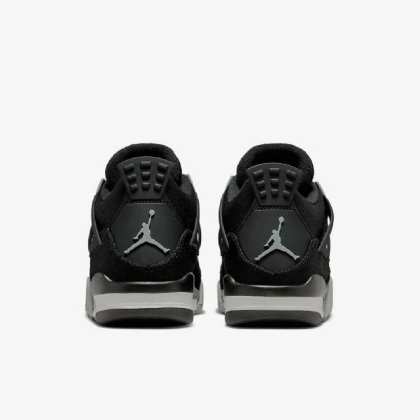 Nike Air Jordan 4 Retro Se Sko Barn Svarte Hvite Rød Lyse Grå