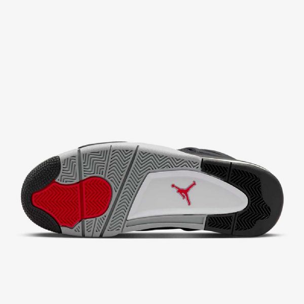 Nike Air Jordan 4 Retro Se Sko Herre Svarte Hvite Rød Lyse Grå