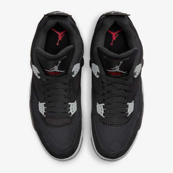 Nike Air Jordan 4 Retro Se Sko Herre Svarte Hvite Rød Lyse Grå