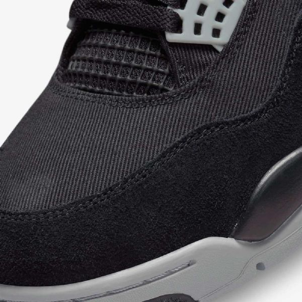 Nike Air Jordan 4 Retro Se Sko Herre Svarte Hvite Rød Lyse Grå