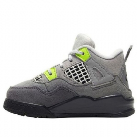 Nike Air Jordan 4 Retro Se Td Basketball Shoes Barn Grå