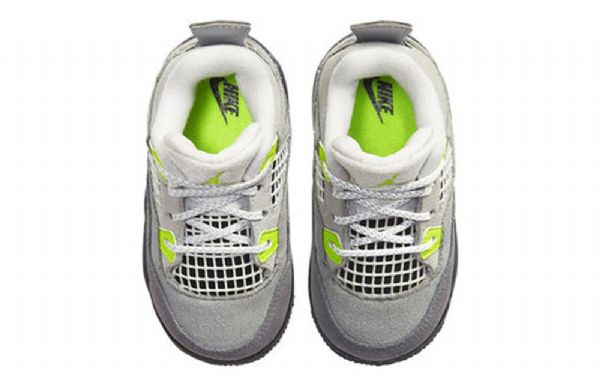 Nike Air Jordan 4 Retro Se Td Basketball Shoes Barn Grå