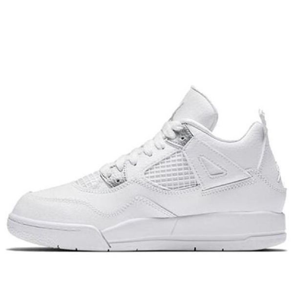 Nike Air Jordan 4 Retro Td Basketball Shoes Barn Hvite
