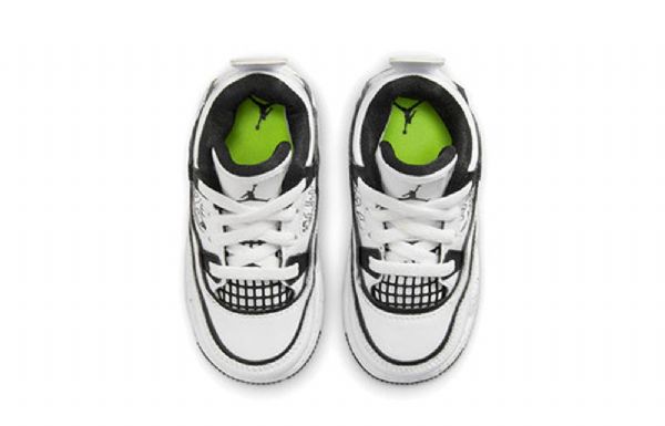 Nike Air Jordan 4 Retro Td Basketball Shoes Barn Hvite