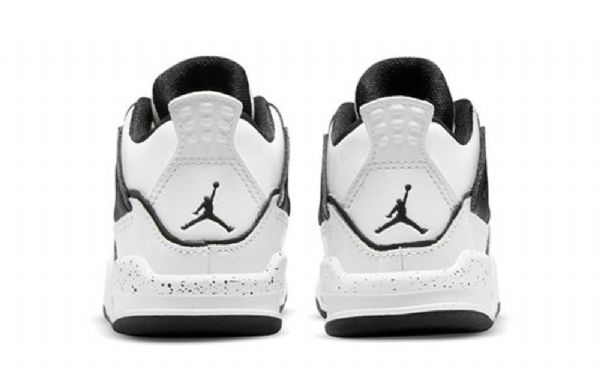 Nike Air Jordan 4 Retro Td Basketball Shoes Barn Hvite