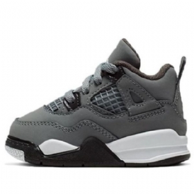 Nike Air Jordan 4 Retro Td Basketball Shoes Herre Grå