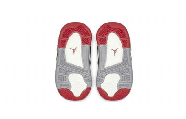 Nike Air Jordan 4 Retro Td Basketball Shoes Herre Svarte Rød
