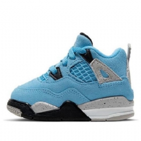 Nike Air Jordan 4 Retro Td Sko Barn Blå