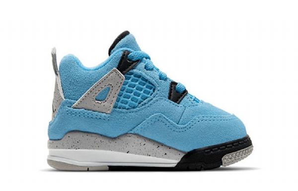 Nike Air Jordan 4 Retro Td Sko Barn Blå
