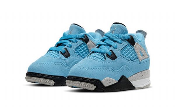 Nike Air Jordan 4 Retro Td Sko Barn Blå