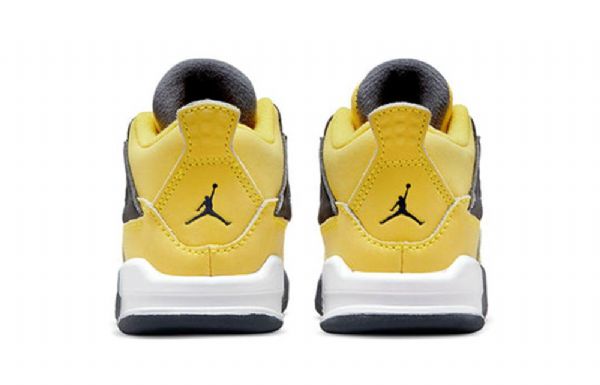 Nike Air Jordan 4 Retro Td Sko Barn Gul
