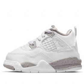 Nike Air Jordan 4 Retro Td Sko Barn Hvite