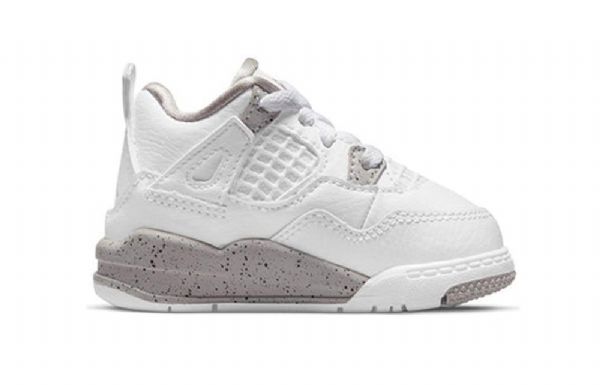 Nike Air Jordan 4 Retro Td Sko Barn Hvite
