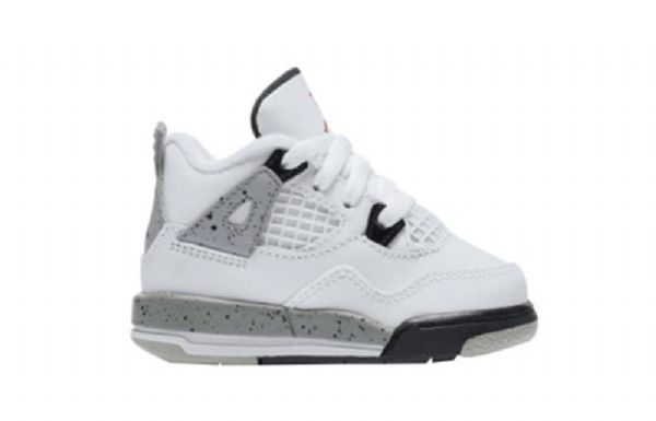 Nike Air Jordan 4 Retro Td Sko Barn Hvite