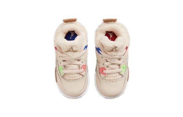 Nike Air Jordan 4 Retro Td Sko Barn Khaki