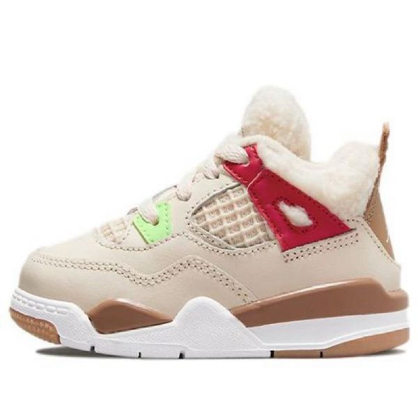 Nike Air Jordan 4 Retro Td Sko Barn Khaki