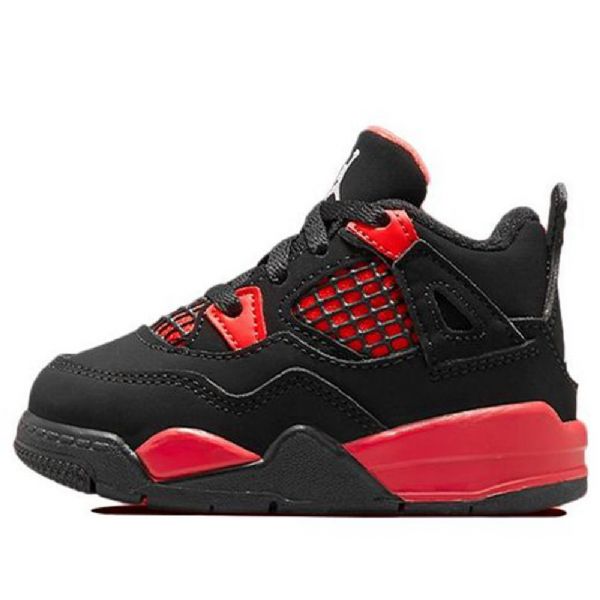 Nike Air Jordan 4 Retro Td Sko Barn Rød