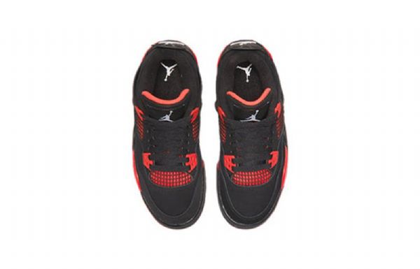 Nike Air Jordan 4 Retro Td Sko Barn Rød