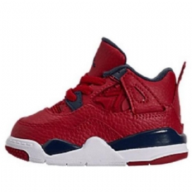 Nike Air Jordan 4 Retro Td Sko Barn Rød