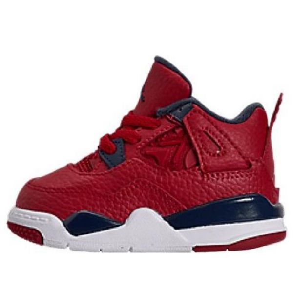 Nike Air Jordan 4 Retro Td Sko Barn Rød