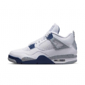 Nike Air Jordan 4 Sko Dame Marineblå