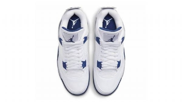 Nike Air Jordan 4 Sko Dame Marineblå