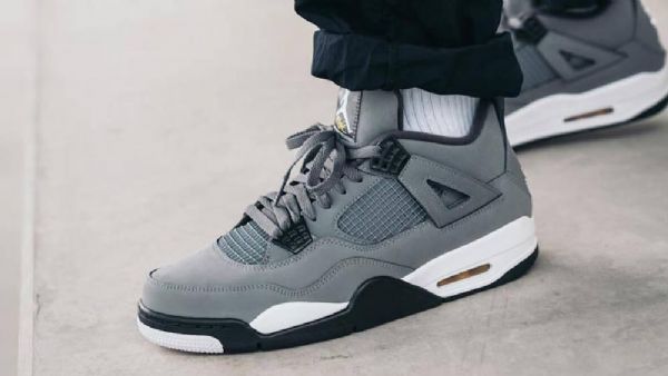 Nike Air Jordan 4 Sko Herre Grå