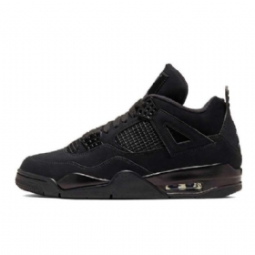 Nike Air Jordan 4 Sko Herre Svarte
