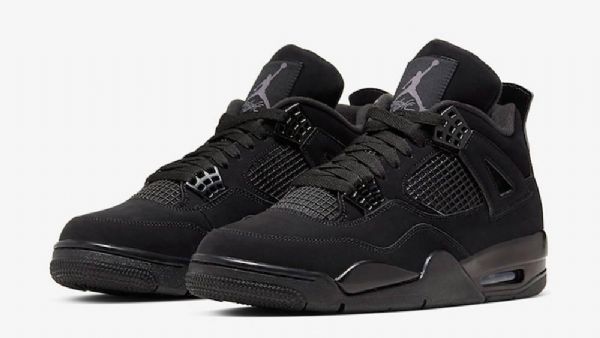 Nike Air Jordan 4 Sko Herre Svarte