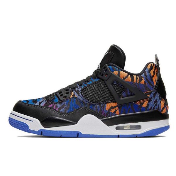 Nike Air Jordan 4 Sko Herre Svarte Multicolor