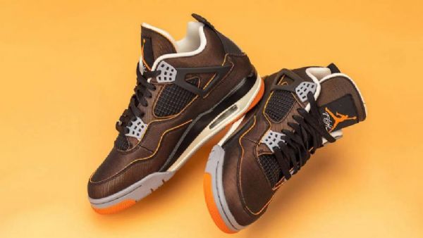 Nike Air Jordan 4 Starfish Sko Herre Brune