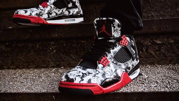 Nike Air Jordan 4 Tattoo Sko Herre Multicolor