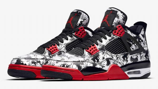 Nike Air Jordan 4 Tattoo Sko Herre Multicolor