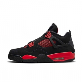 Nike Air Jordan 4 Thunder Sko Dame Svarte Rød