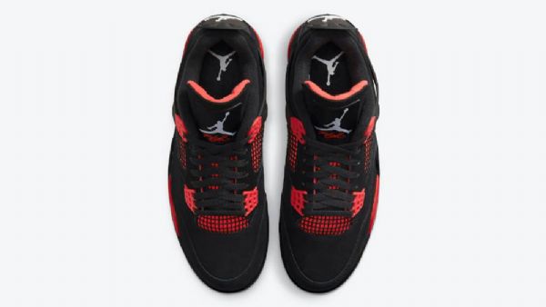 Nike Air Jordan 4 Thunder Sko Herre Svarte Rød