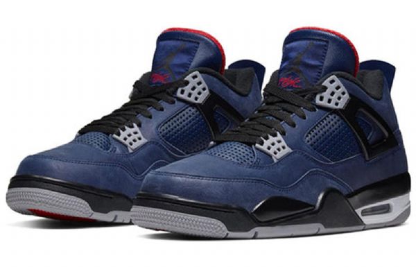 Nike Air Jordan 4 Vinter Retro Basketball Shoes Herre Blå