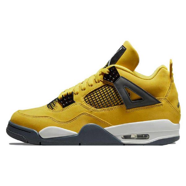 Nike Air Jordan 4ning Sko Dame Gul